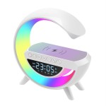Többfunkciós vezeték nélküli RGB LED lámpa hangszóróval, bluetooth kapcsolattal Időkijelzés és ébresztőóra funkció