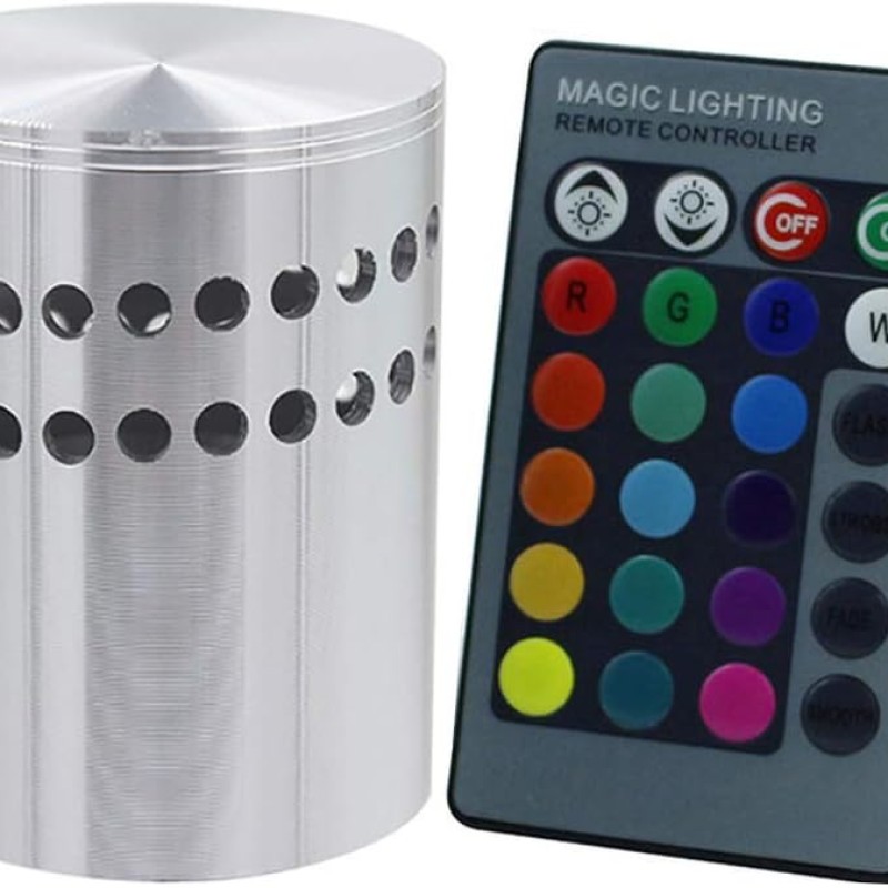 Dekorációs LED fény – hálózatra köthető fali lámpa - 3W RGB hangulatvilágítás
