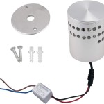 Dekorációs LED fény – hálózatra köthető fali lámpa - 3W RGB hangulatvilágítás