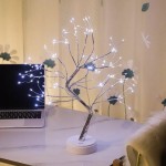 Dekorációs világító fa, 108 LED, hideg fehér - 45 cm
