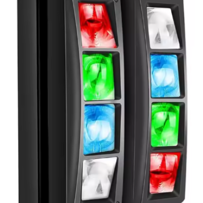 Spider LED Moving Head RGBW – 8×3W DMX512 Zenevezérelt LED Színpadi Fény HAYAMI KL25-120