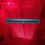 8 LED 8 Eyes Red Laser DJ Beam Lézerprojektor Fény Mozgó Fejekkel a DMX512 LED Disco Stage Lighting Bar Effect 500mwx