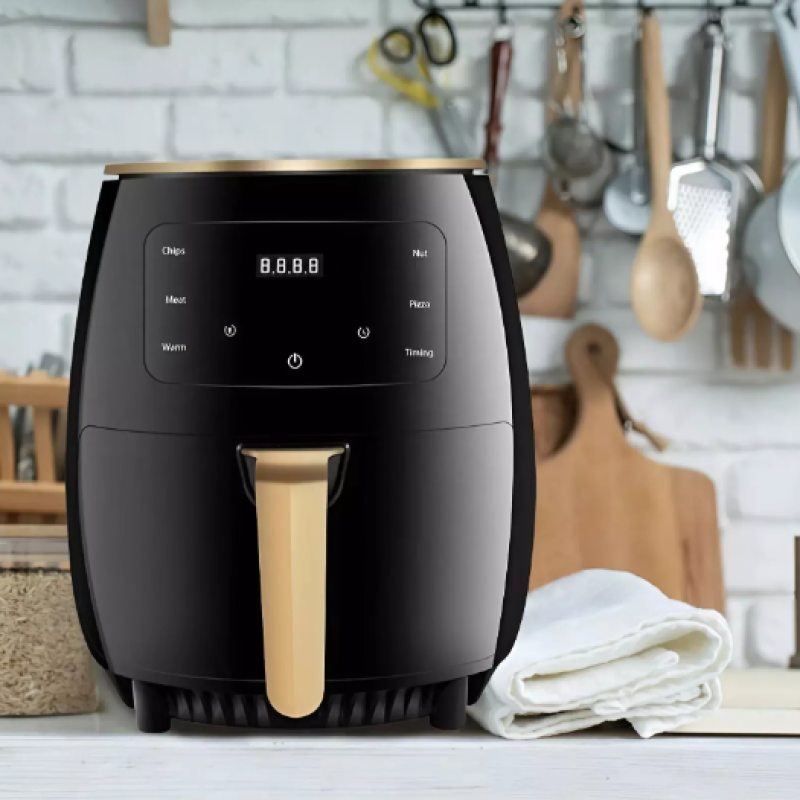 KIMIYO AIR FRYER 6L – 2400W – LCD kijelzős- Forrólevegős sütő – Többféle sütési funkció