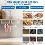 Hulladékkezelő konyhai csatorna Élelmiszerhulladék-eltávolító Aprító Rozsdamentes acél Teljesen automatikus háztartási mosogató lefolyócső Rendszer