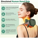 assage FH-670 Nyak- és Vállmasszírozó – 4D Biomimetikus, Fűthető Masszírozó (Zöld)