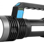 Zseblámpa  USB újratölthető led kézi lámpa 3w + 10 + Cob 3000 lumen