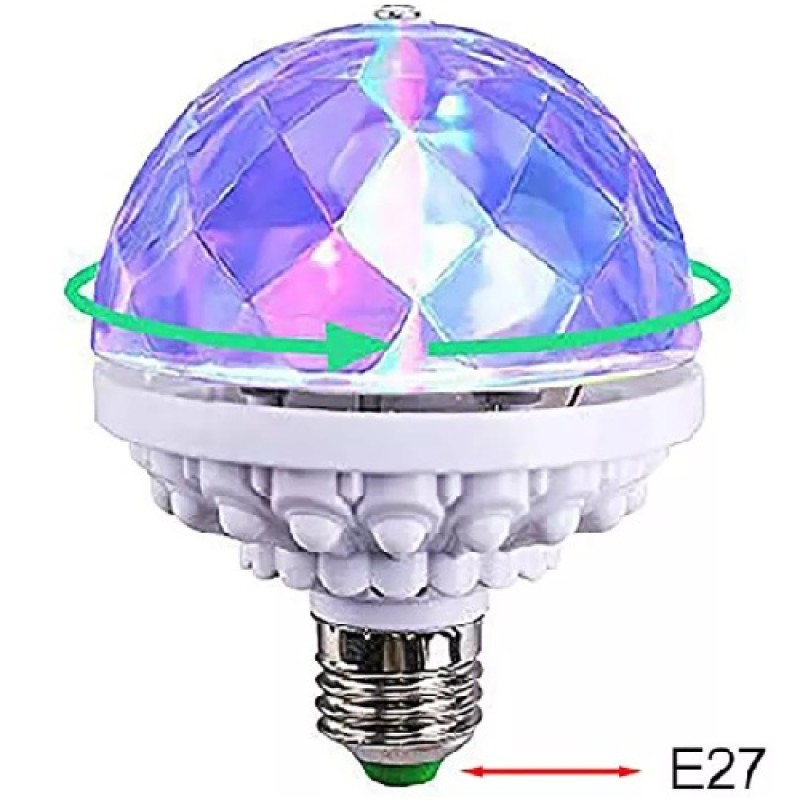 Színes LED diszkó gömb lámpa E27 6 szín 6W