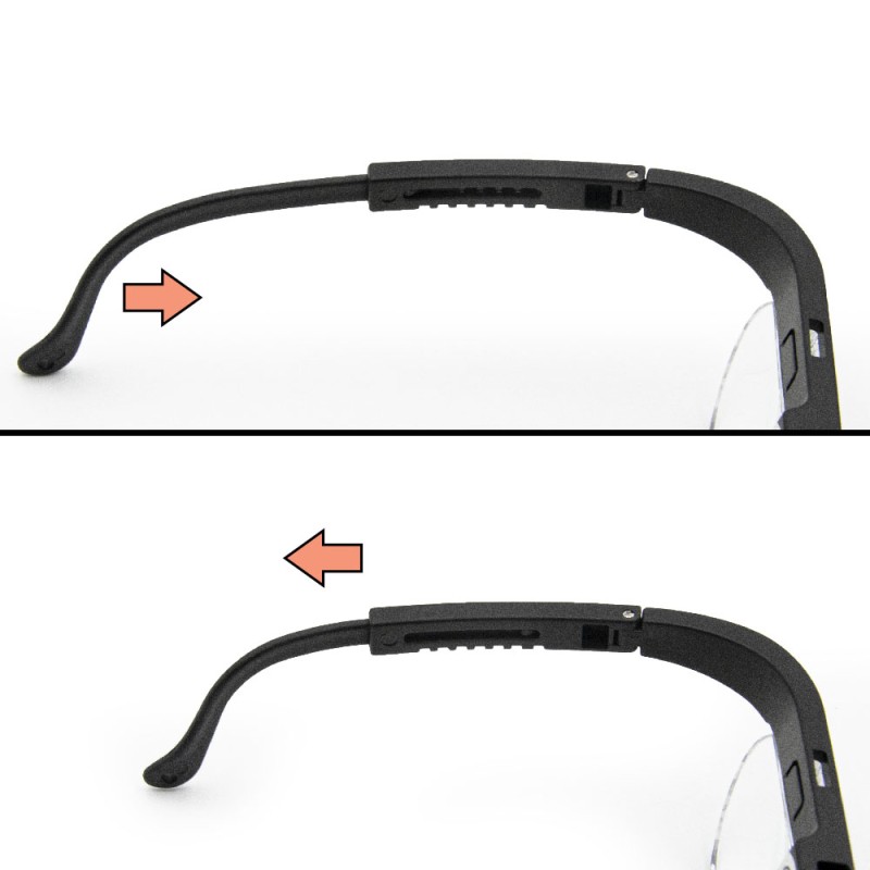 Nagyítólencsés szemüveg, cserélhető lencsékkel / 1,5-2,5-3,5 szeres nagyítás