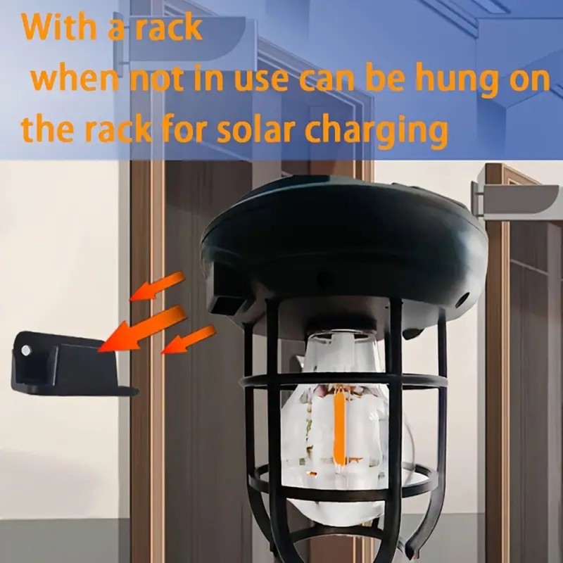 Falra rögzíthető vagy akasztható mozgásérzékelős napelemes lámpa