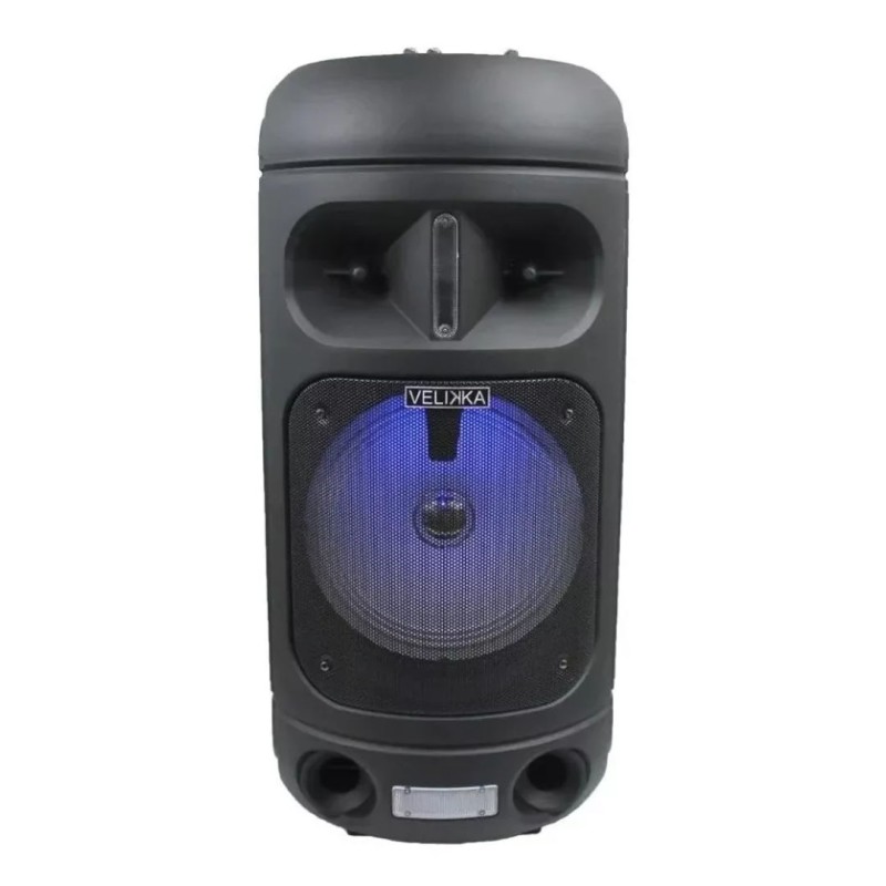 Hordozható hangszóró MP3, USB/TF, Bluetooth, FM rádió, Aux, LED kijelző, mikrofon, távirányító, LED hangszóró – Super8″