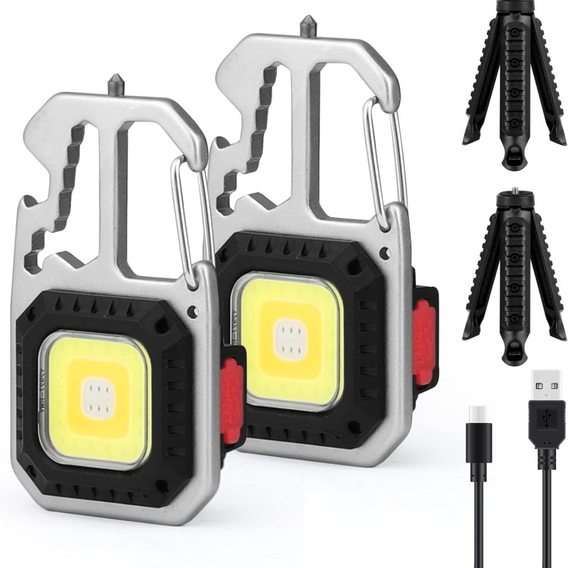 Mini COB LED zseblámpa állvánnyal / akkumulátoros, multifunkciós (W5138)