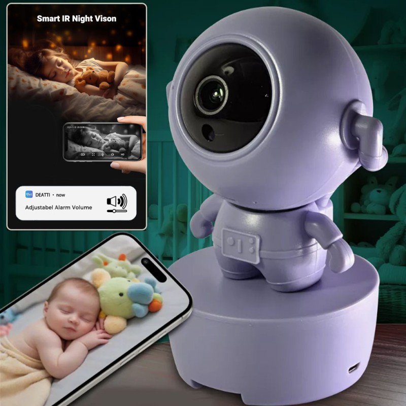 Asztronauta HD WiFi okoskamera / biztonsági kamera / babafigyelő éjjellátó funkcióval