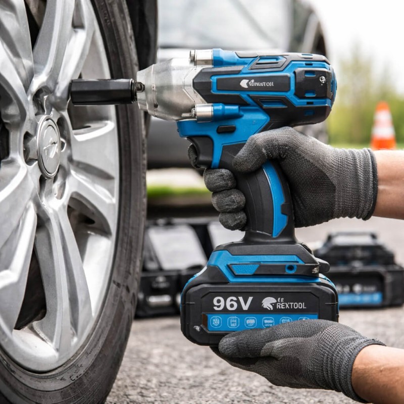 Rextool Dupla Akkumulátoros Ütvecsavarozó – 96V, 1000 Nm (Basic)