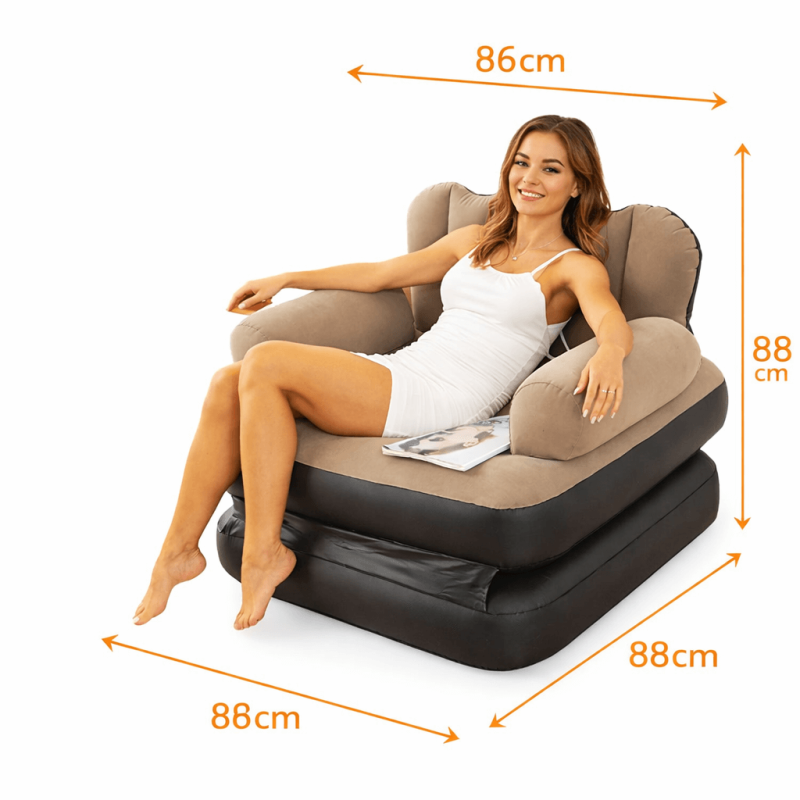 Felfújható fotel és nyugágy – 2 az 1-ben kényelem bárhol