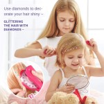 Gyémántos hajdíszítő szett - játék hajvasaló strasszkövekkel kislányoknak- Shining Bling Diamond