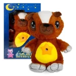 Star Belly világító plüss maci  / csillagkivetítős éjszakai fény