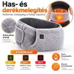 USB-s elektromos derék- és kézmelegítő, 3 hőfokozattal, 60 × 16 cm – szürke