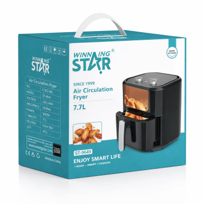 Airfryer Forrólevegős Sütő 7,7L – Winning Star ST-9649